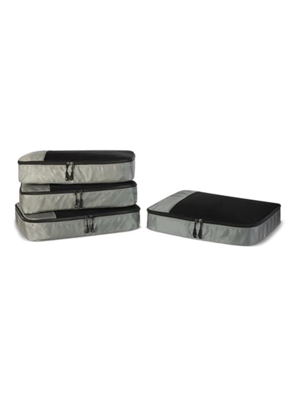 Packing Cubes Travel Organizer Set Luggage Storage Bags Lightweight Gray